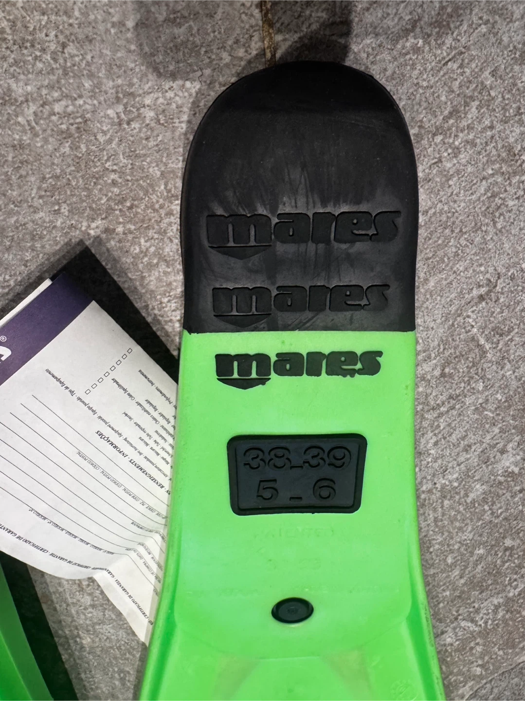 Mares Avanti HP Scuba Diving Fins - Green - Size 5-6 (38-39) - photo 4