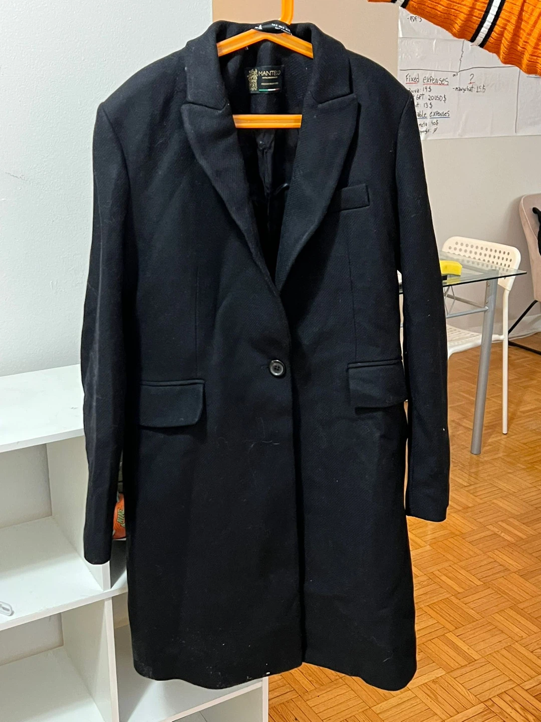 Zara Black Coat - Size S