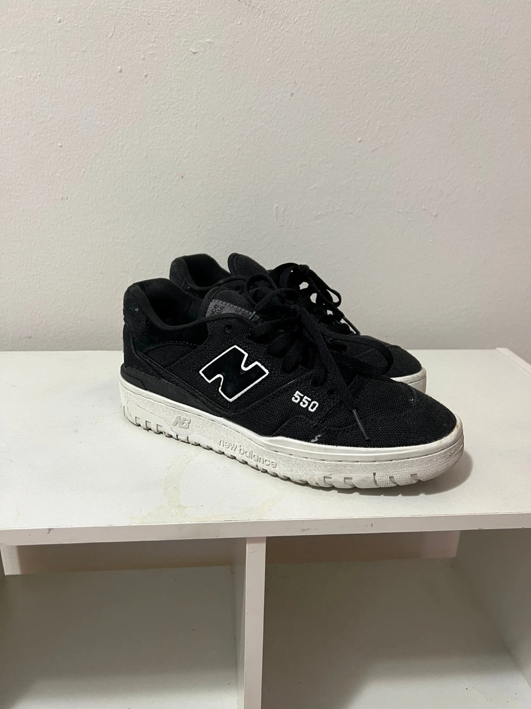 New Balance 550 Black White Sneakers