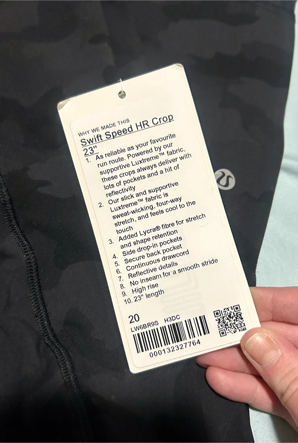 Lululemon Swift Speed HR Crop 23" Camo Leggings Size 20 - photo 3