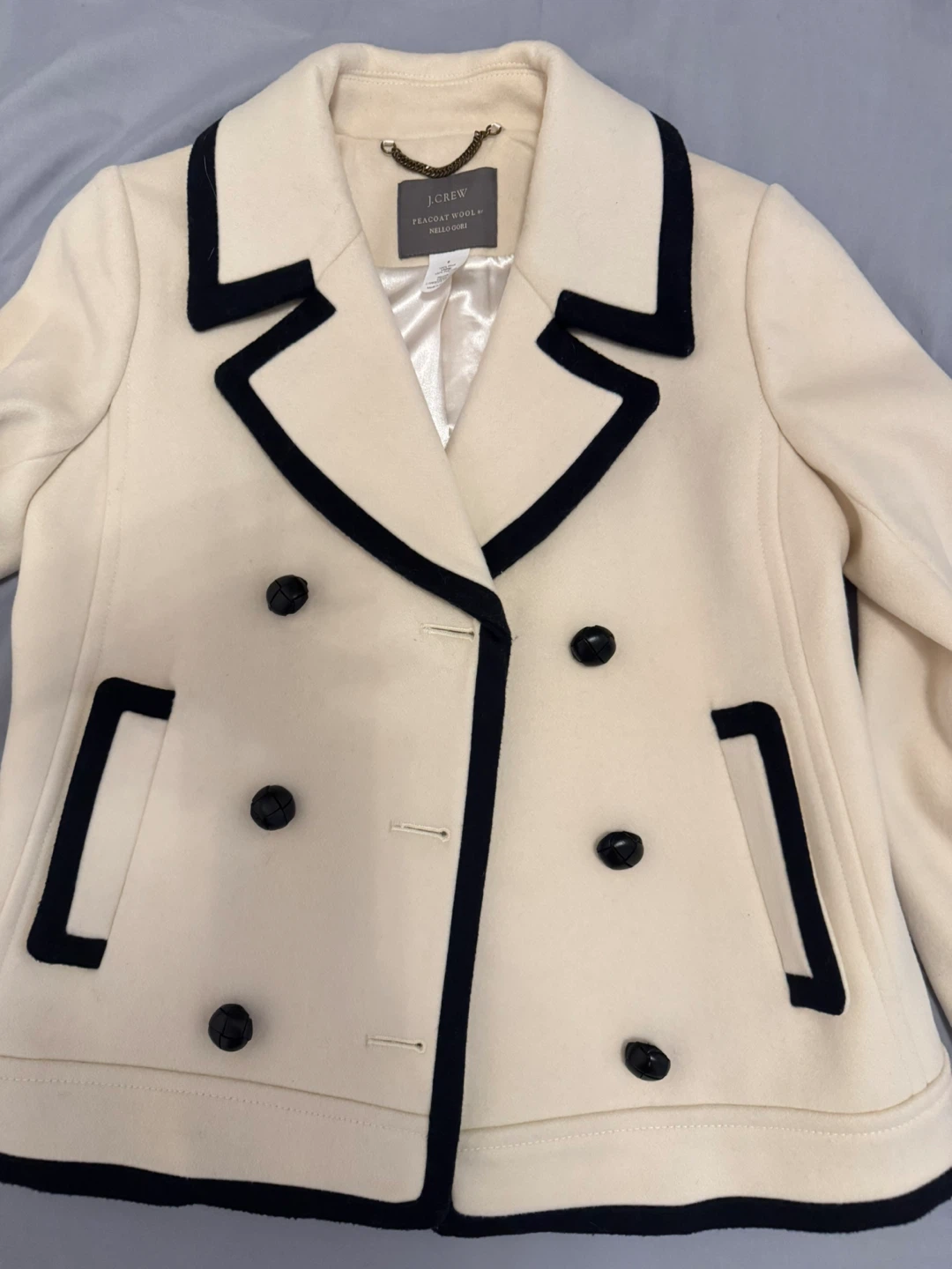 J.Crew Peacoat Style Wool Jacket (Near Mint Condition)size6 - photo 3