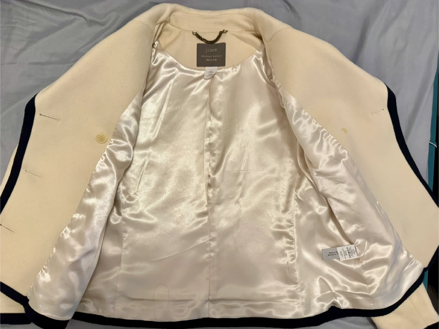 J.Crew Peacoat Style Wool Jacket (Near Mint Condition)size6 - photo 4