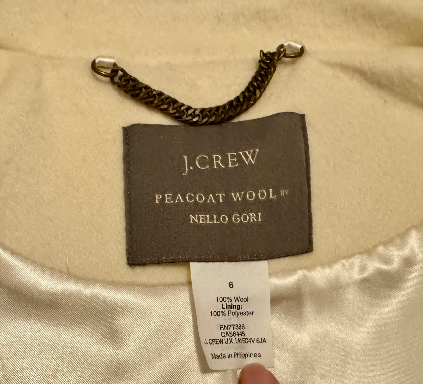 J.Crew Peacoat Style Wool Jacket (Near Mint Condition)size6 - photo 5
