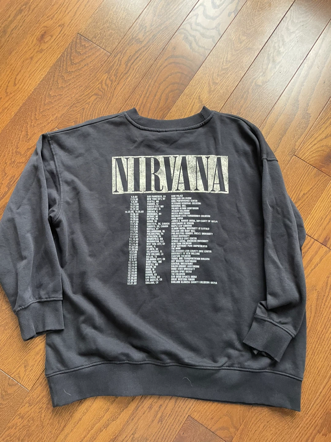 H&M Nirvana Smiley Face Tour Sweatshirt - Size S - photo 4