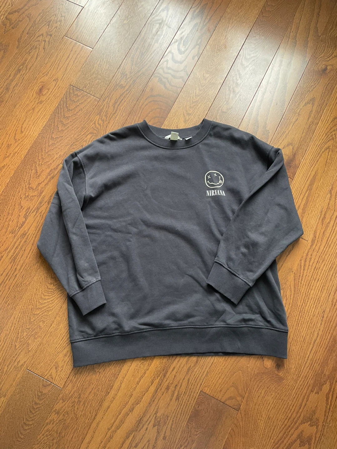 H&M Nirvana Smiley Face Tour Sweatshirt - Size S