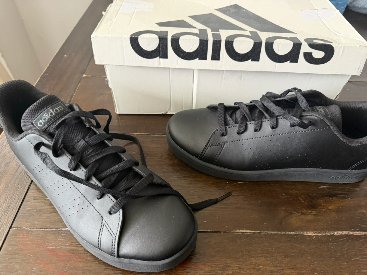 Adidas Advantage Base Shoes - Black - Size 6 - photo 3