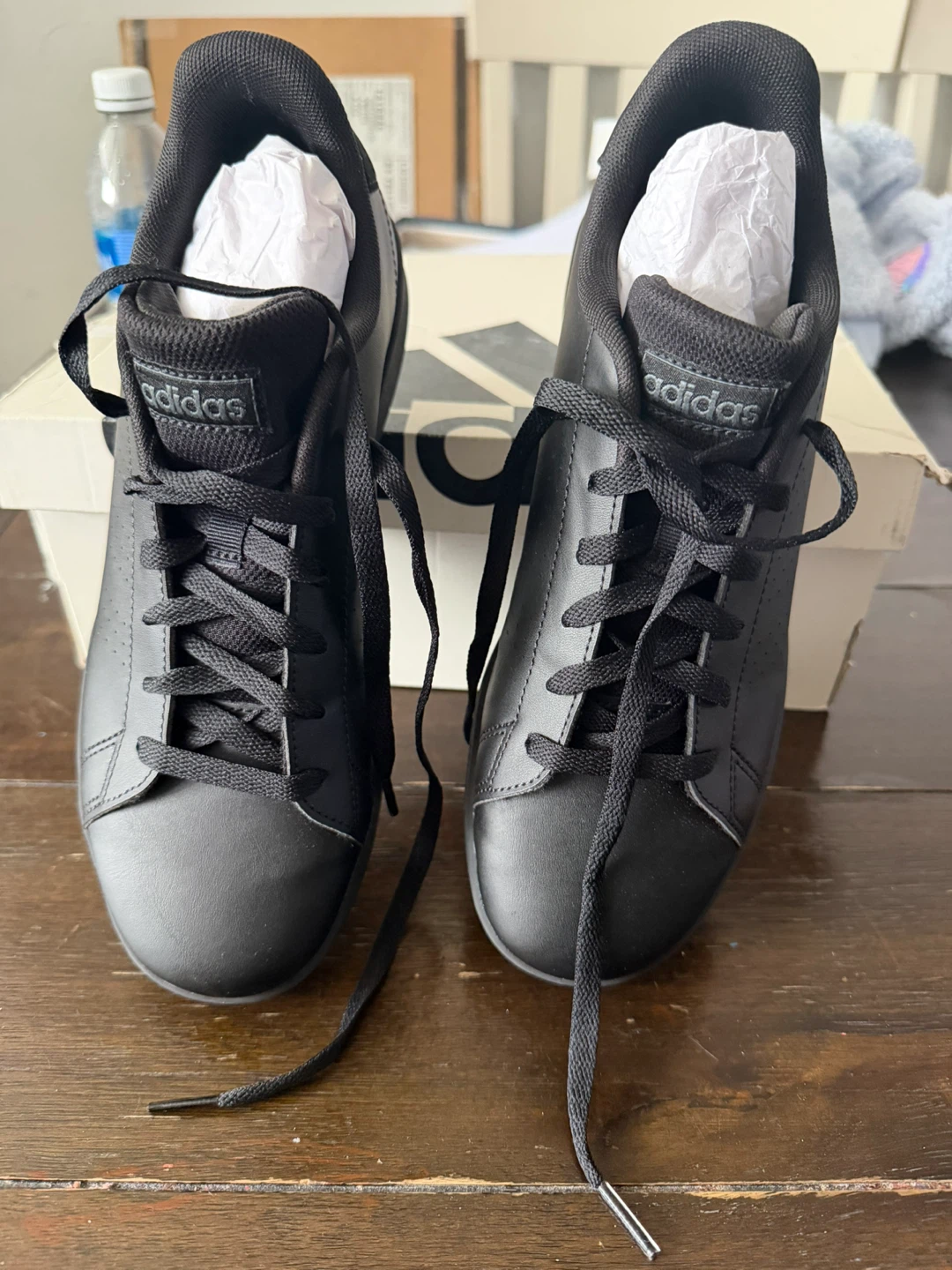 Adidas Advantage Base Shoes - Black - Size 6 - photo 4