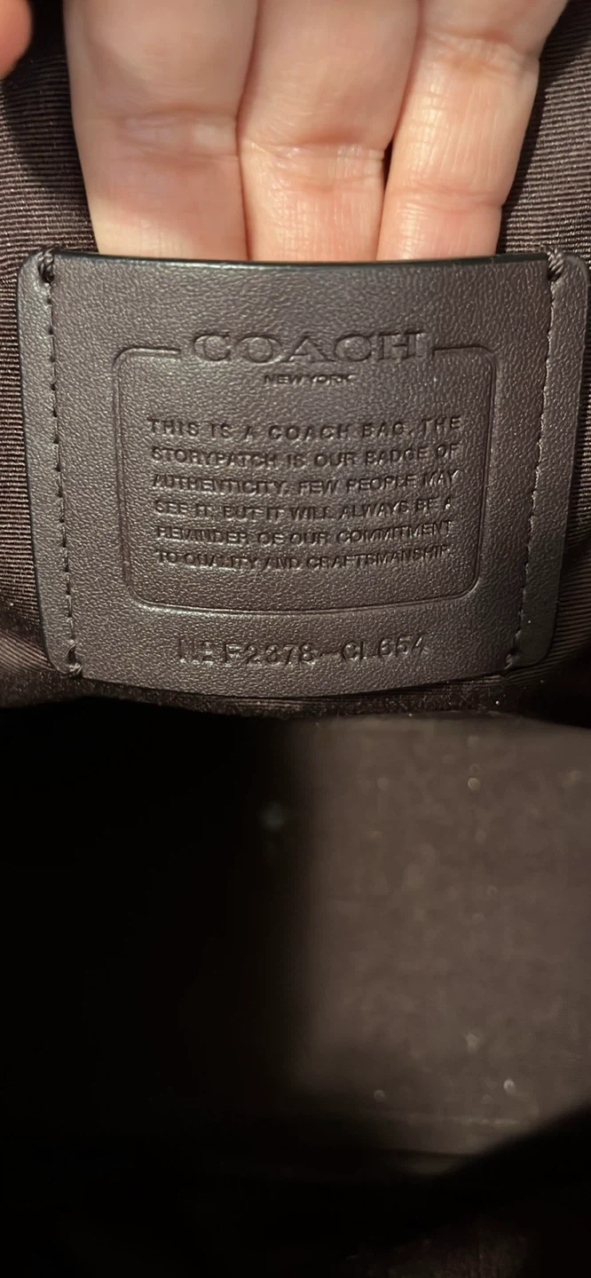 Coach Black Croc Embossed Leather Tote Bag - photo 5