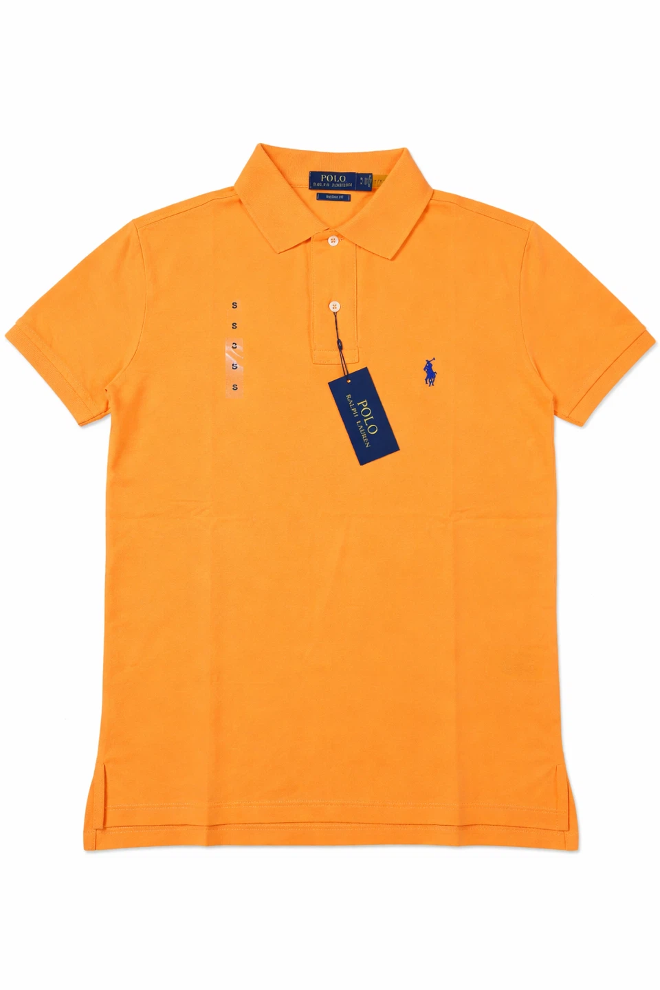 Polo Ralph Lauren Orange Polo Shirt Custom Fit Small Brand New
