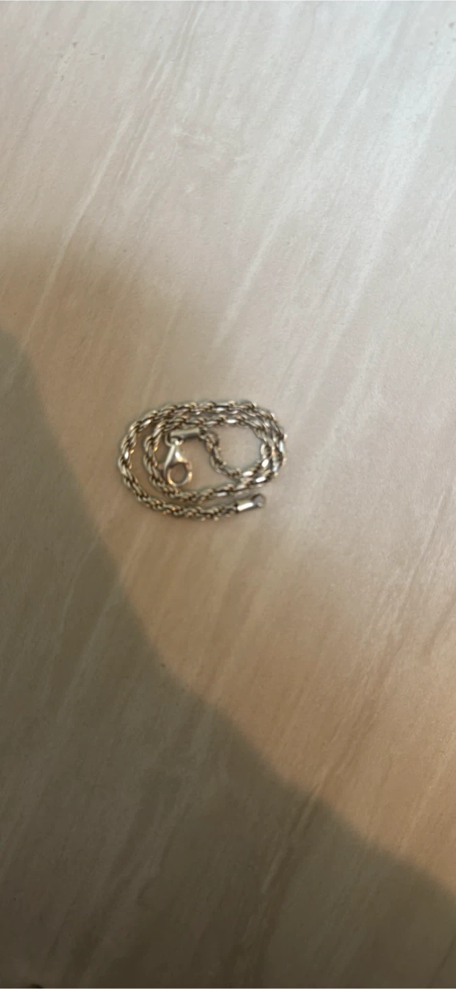 Silver Rope Chain Bracelet