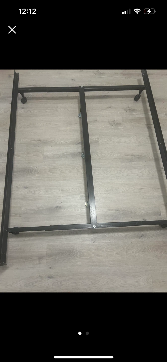 Black Metal queen adjustable bed frame✨free delivery
