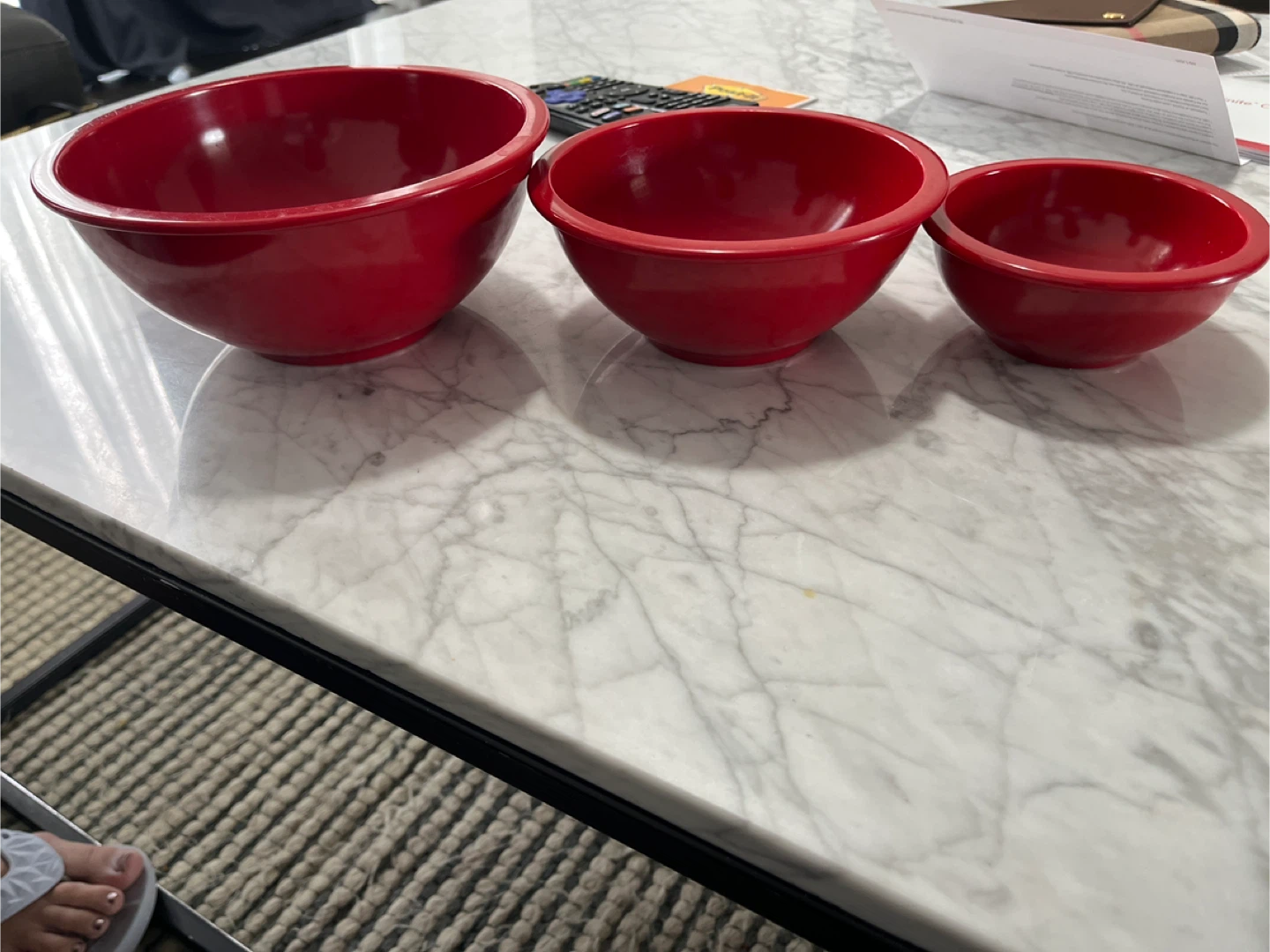 Red Mixing Bowls (Set of 3) - photo 2
