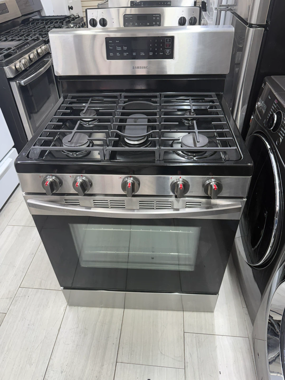 Samsung 30" Stainless Steel Gas Range 5 burner