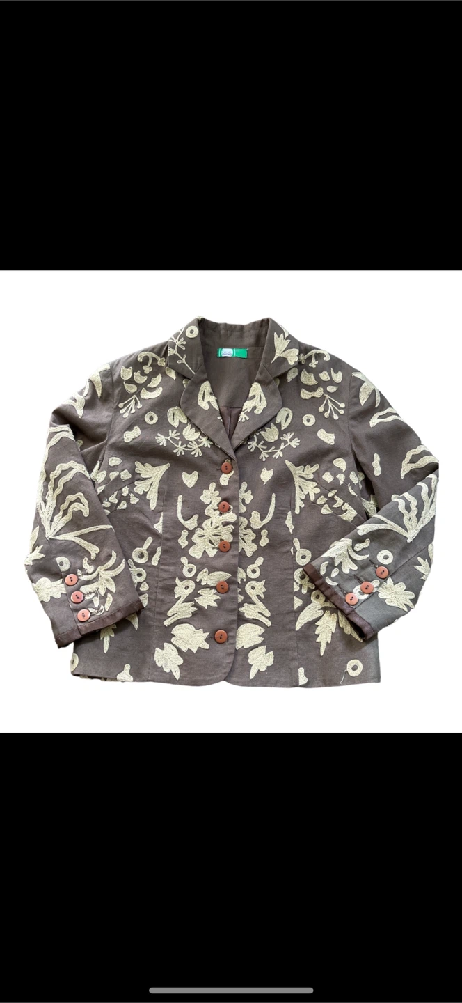 Embroidered Floral Blazer size S - photo 2