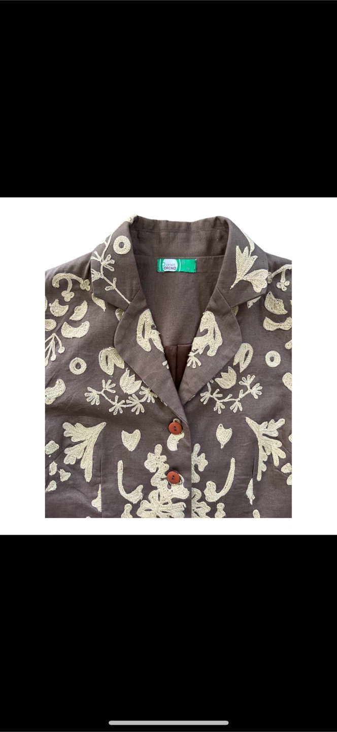Embroidered Floral Blazer size S - photo 4