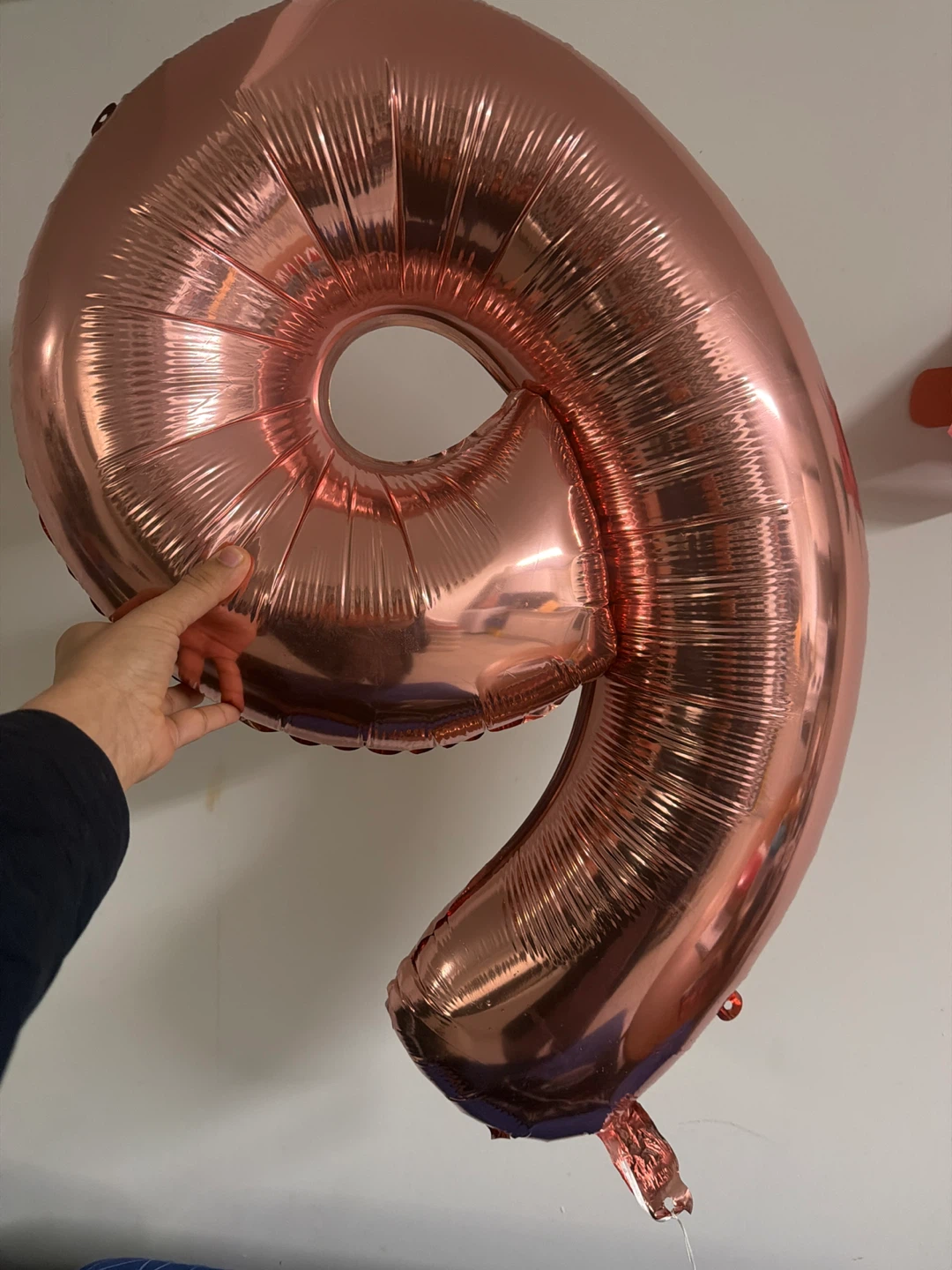 Rose Gold Number 9 Balloon