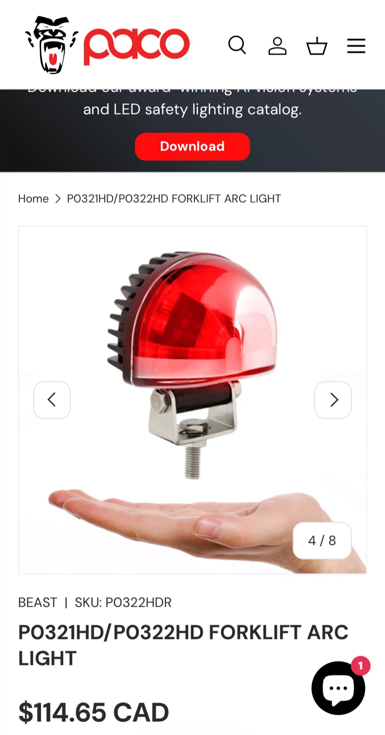 BEAST PO321HD Forklift Arc Light - photo 5