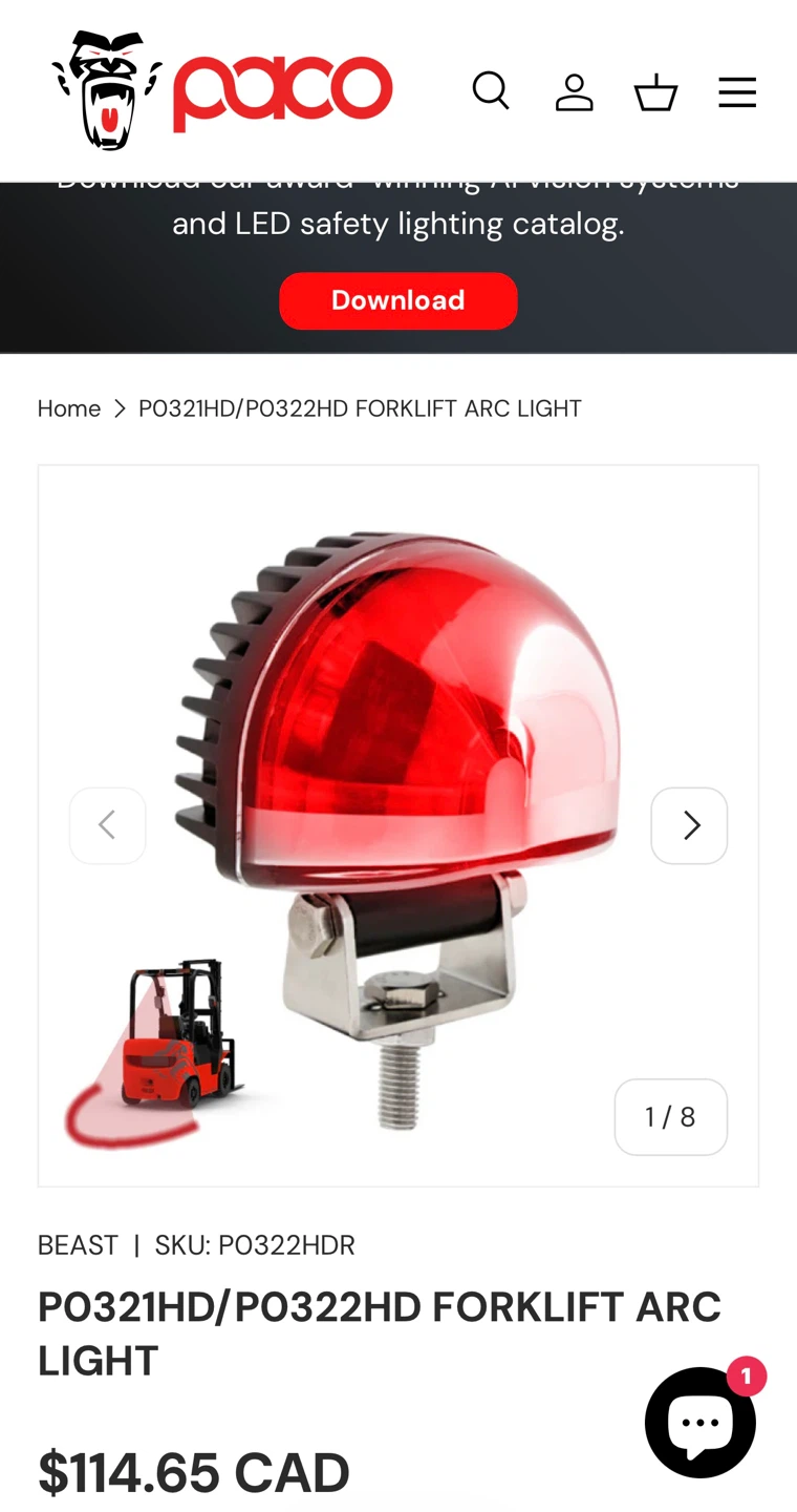 BEAST PO321HD Forklift Arc Light - photo 2