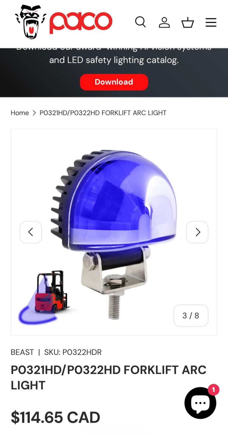BEAST PO321HD Forklift Arc Light - photo 4