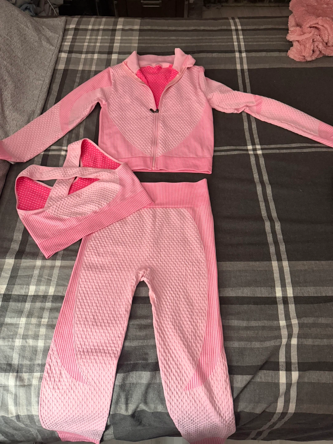 Pink Athletic Set of 3- One Size