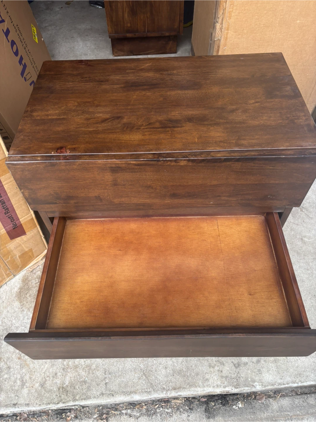 Two Wooden Nightstands real wood - photo 3