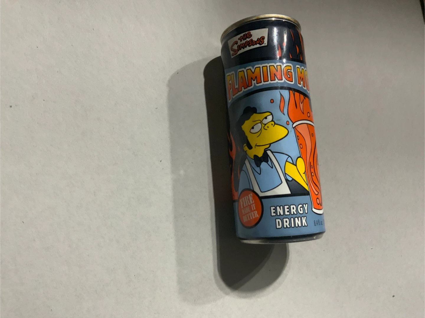 The Simpsons Flaming Moe Energy Drink Can