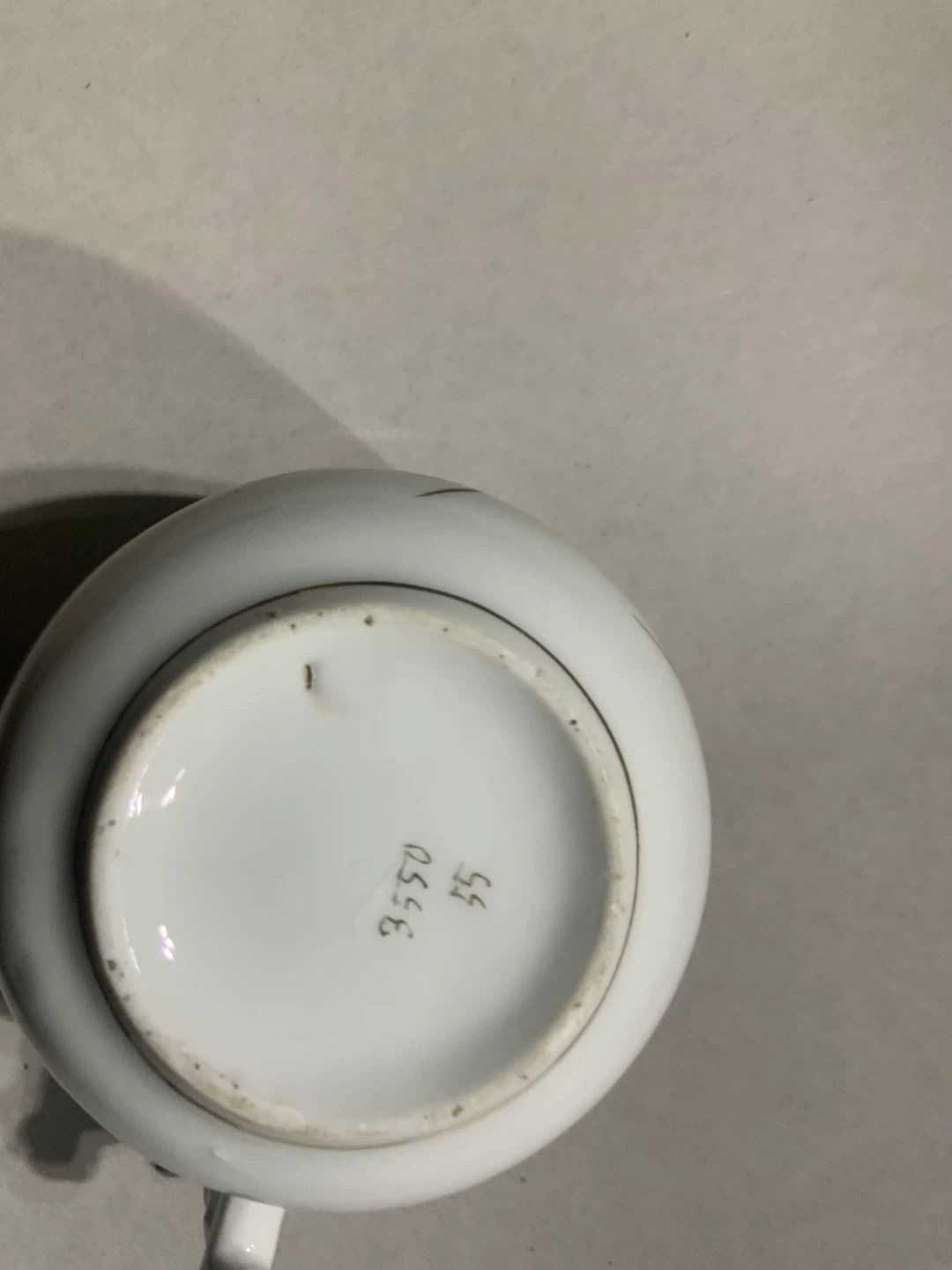 Vintage Porcelain Mustache Cup Floral Design - photo 2