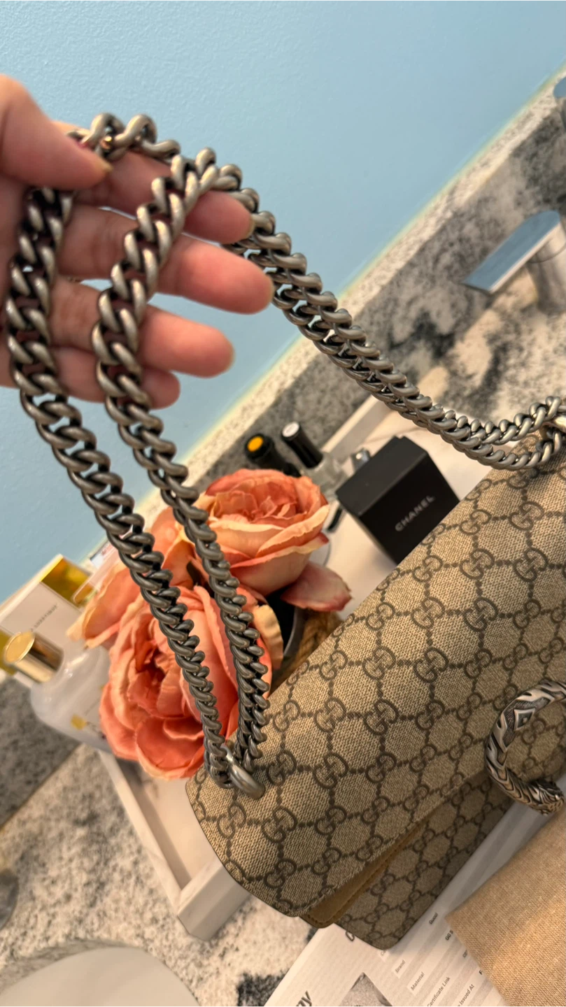 Authentic Gucci Dionysus GG Supreme Chain Shoulder Bag - photo 5