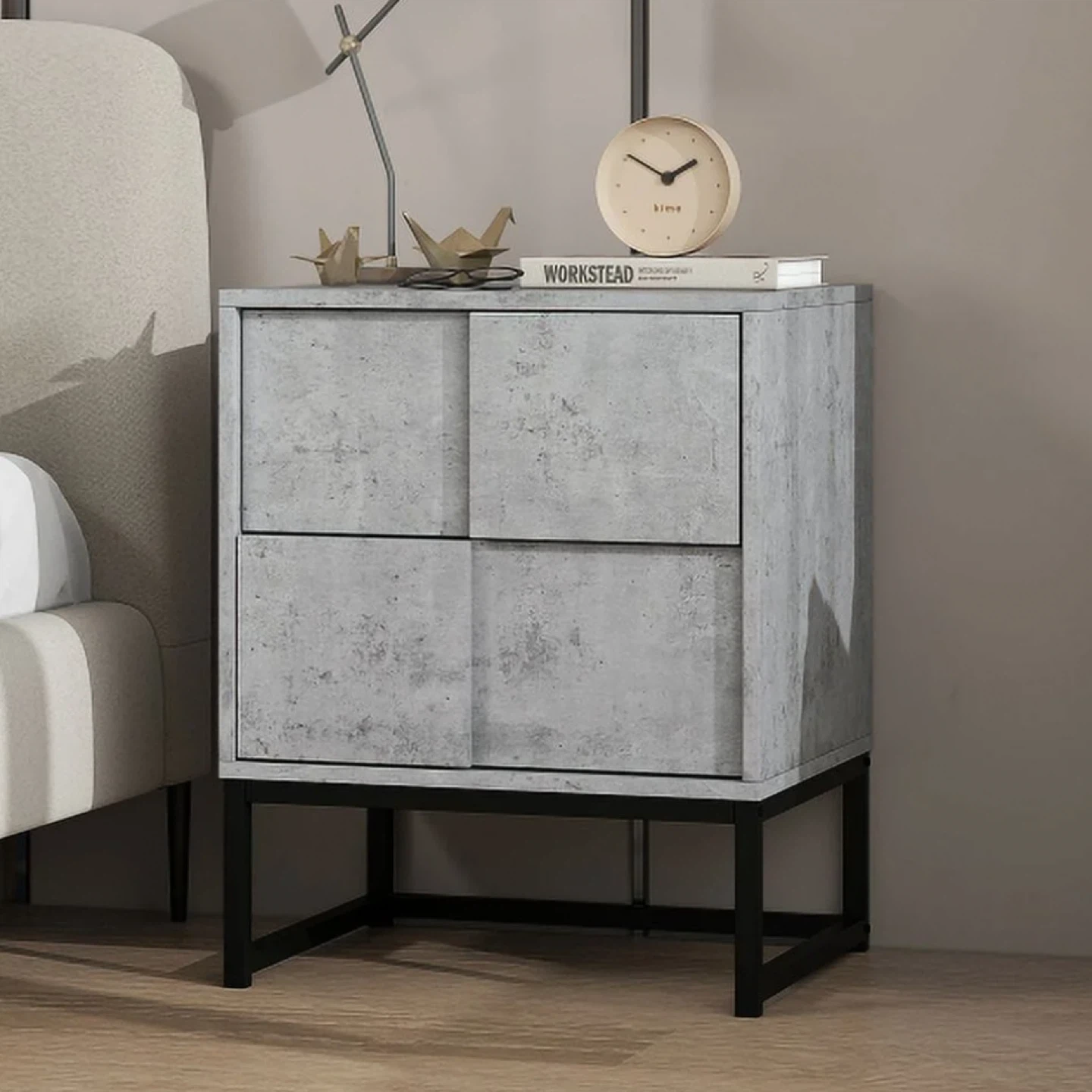 Nightstand with 2 Drawers - photo 3