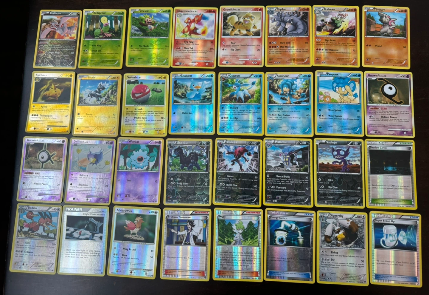 2007-2014 NM/LP Diamond Pearl/Black White Pokemon Reverse Holo