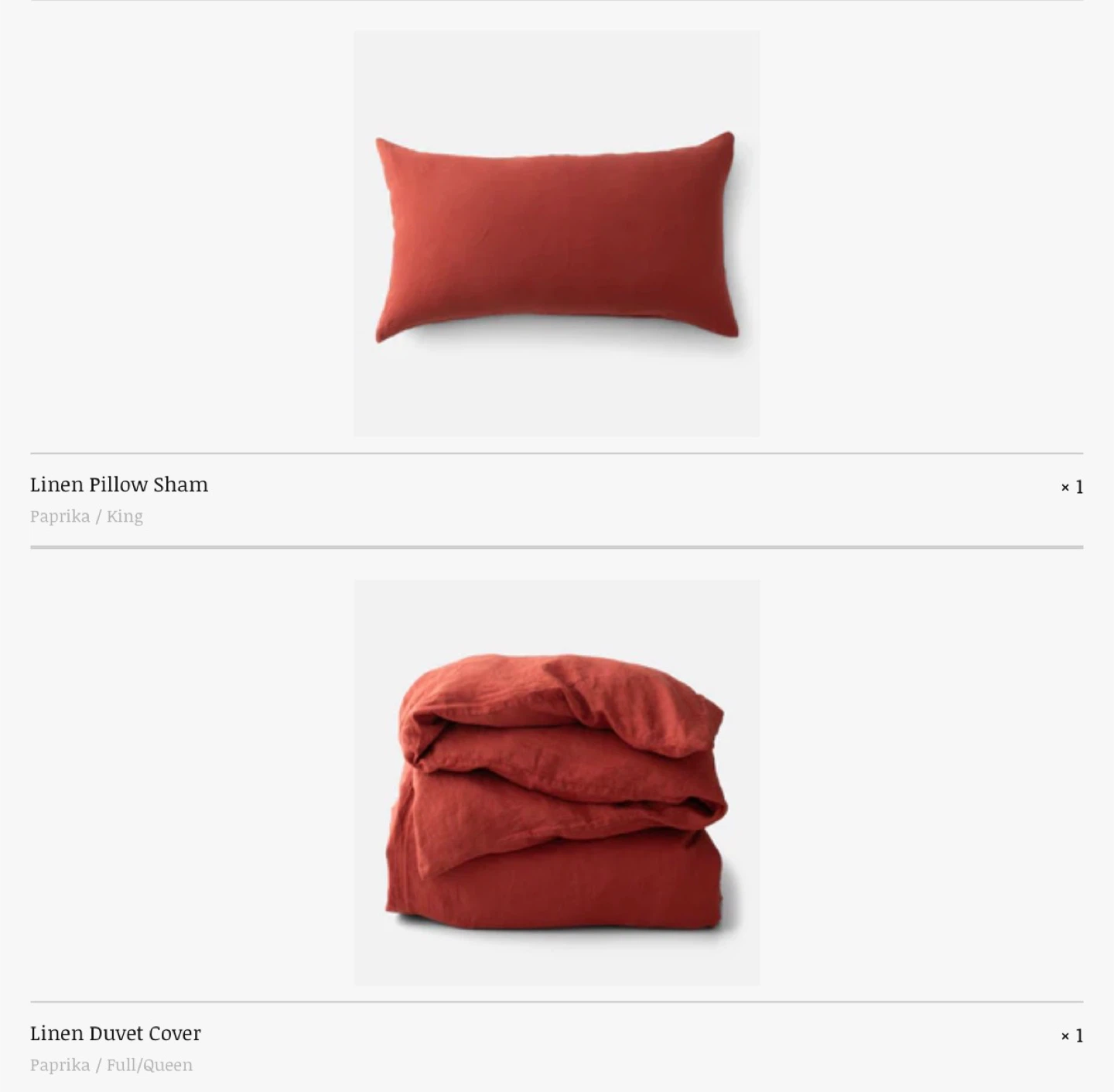 Schoolhouse Linen Duvet Cover & Pillow Sham Set - Paprika Red - photo 2
