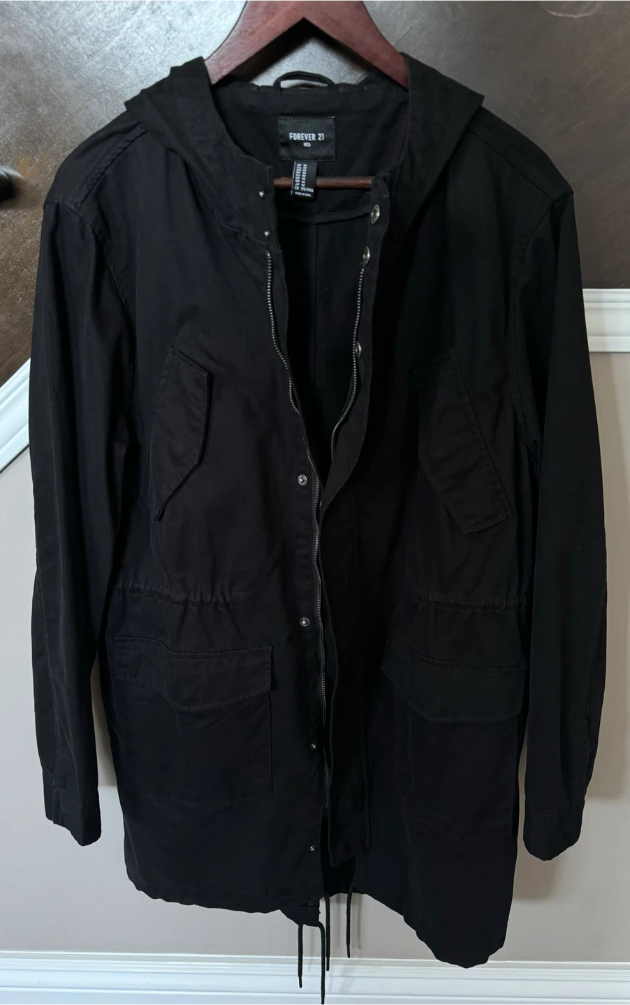 Forever 21 Long Black Parka - photo 2