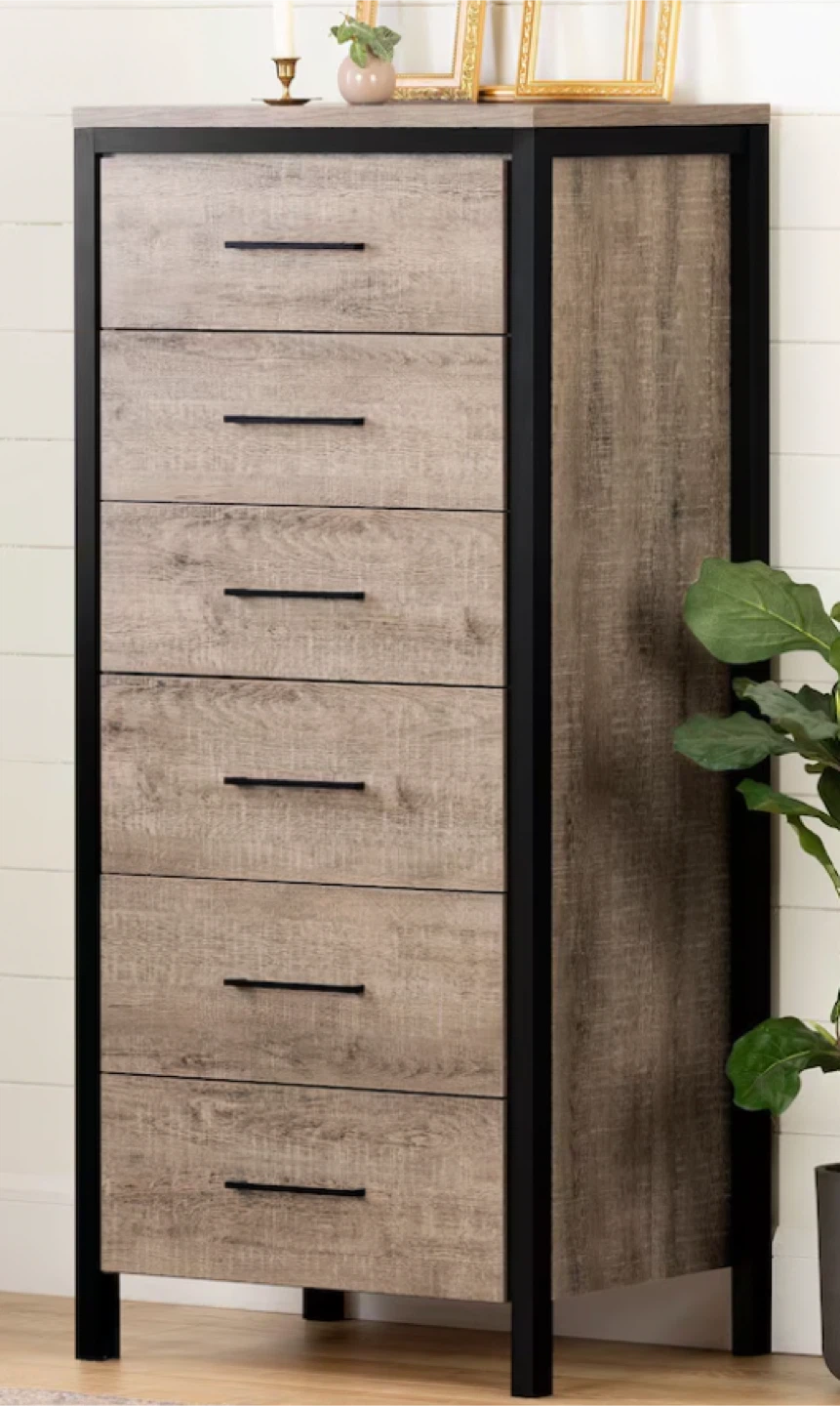 6 Drawer Tall Chest Dresser - photo 3