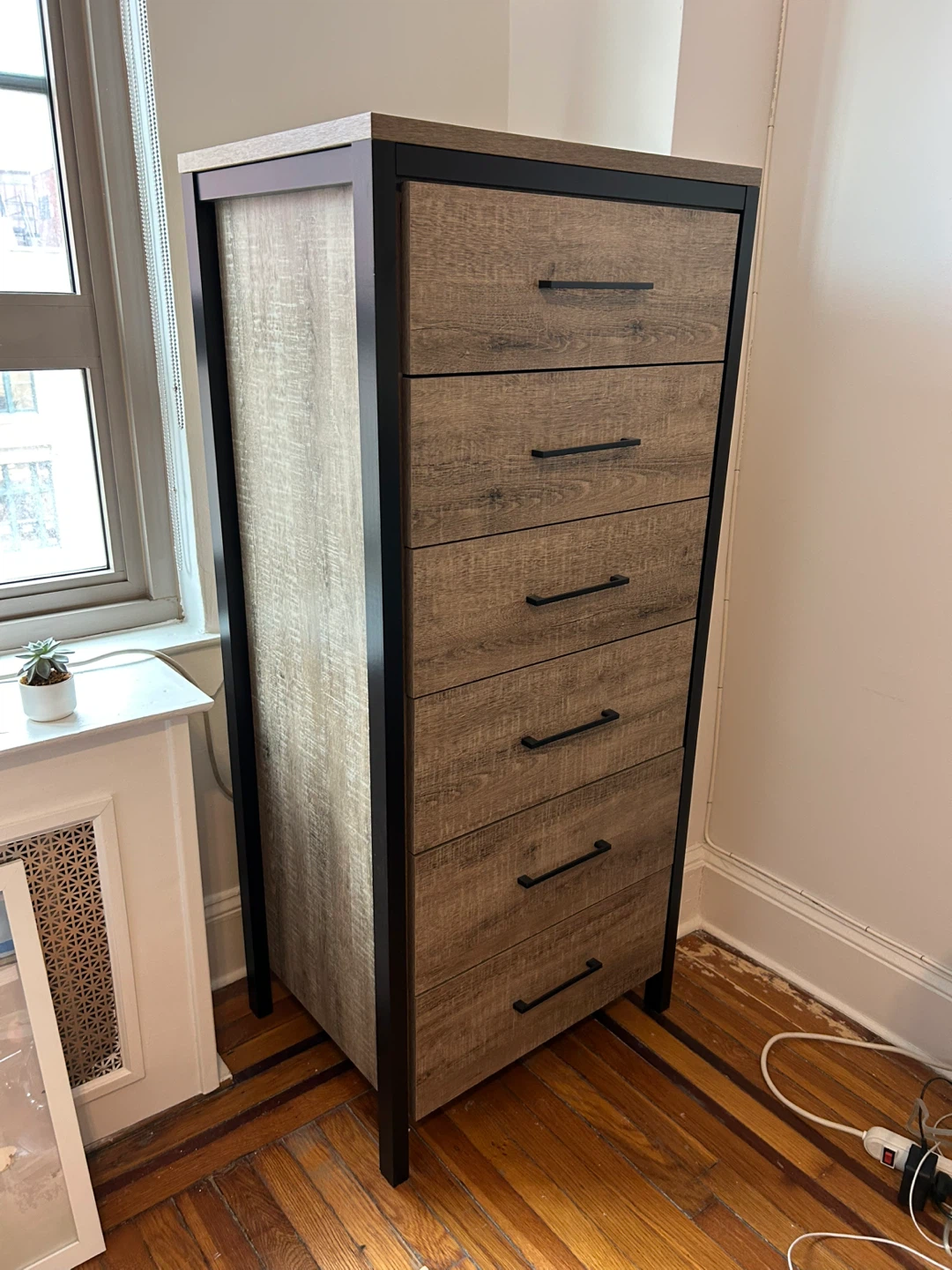 6 Drawer Tall Chest Dresser - photo 2