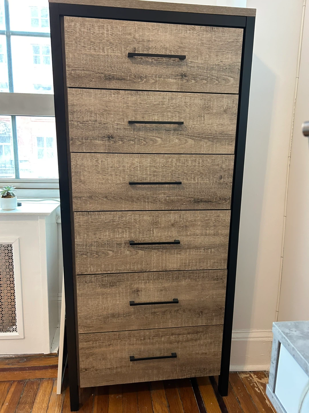 6 Drawer Tall Chest Dresser