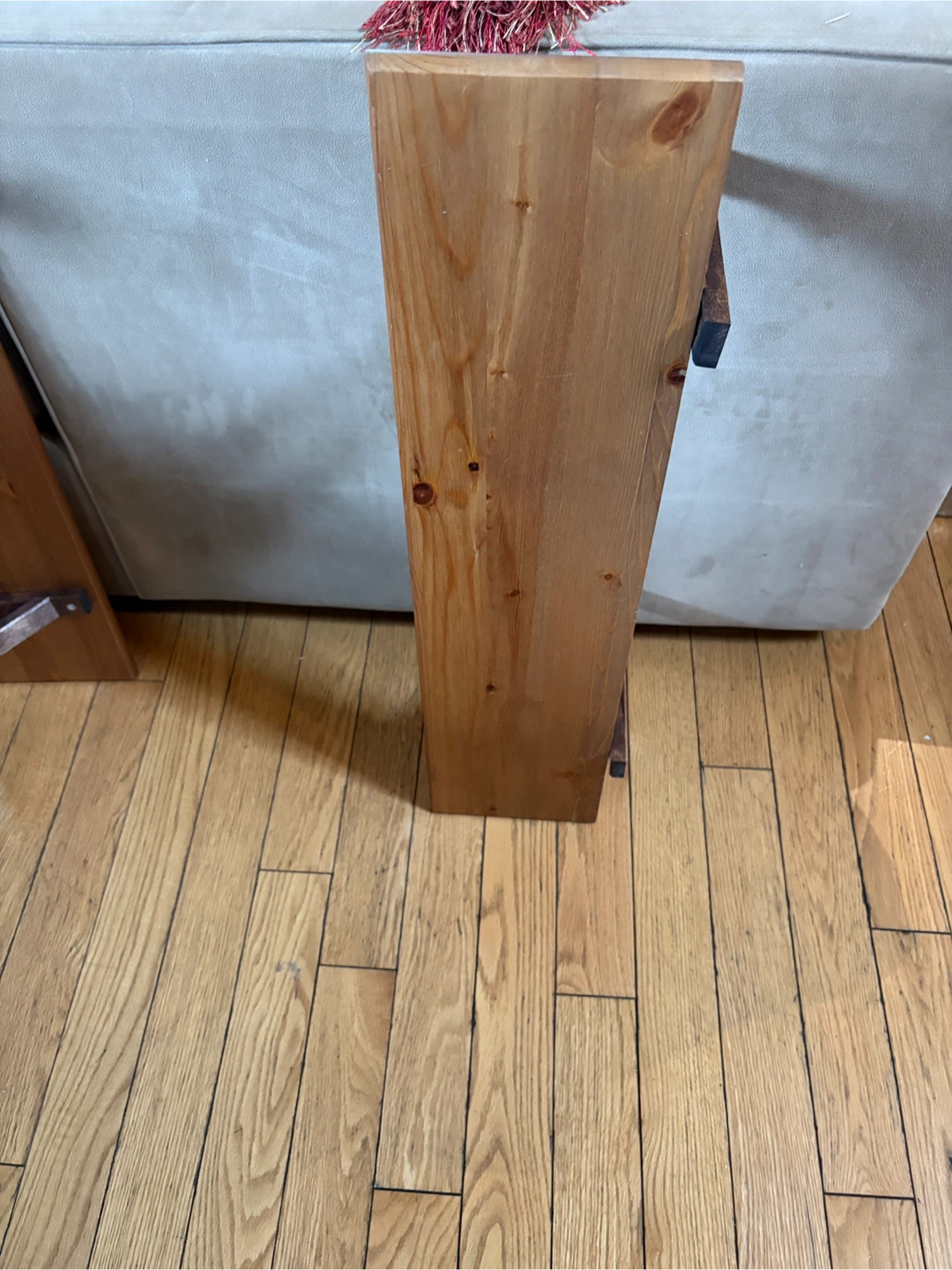 3 Wooden Floating Shelves with Brackets
