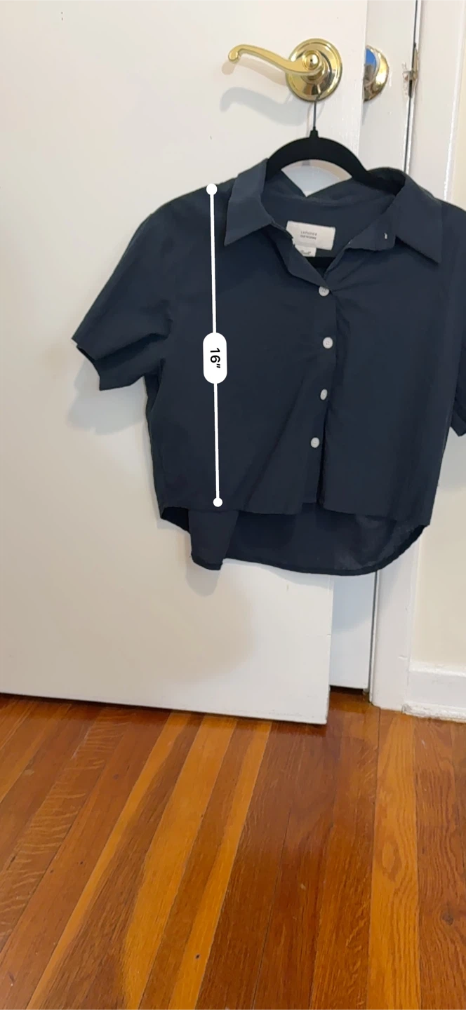 Lattelier Our Work Short Sleeve Button-Up Shirt - photo 3