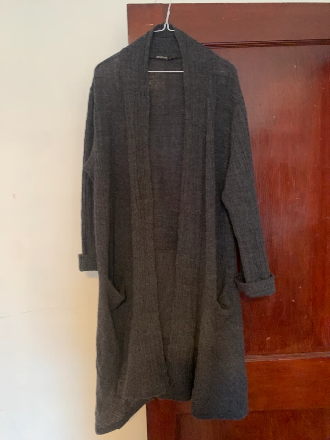 GRIZAS Grey Wool Cotton Cardigan