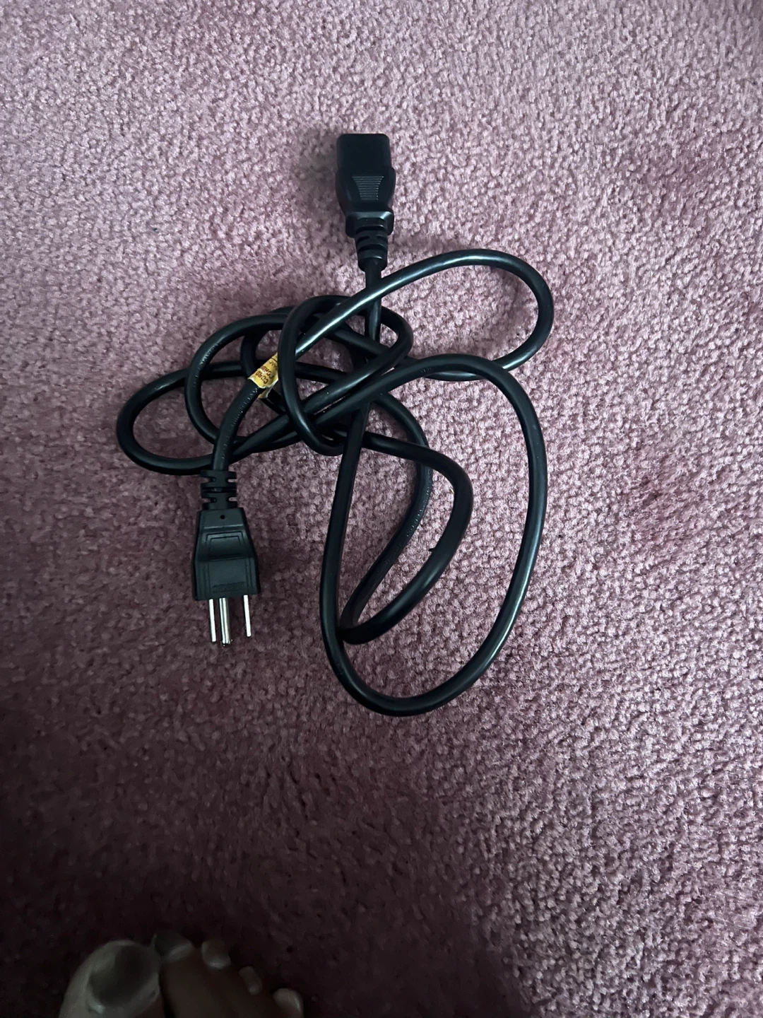Desktop computer Black Power Cord