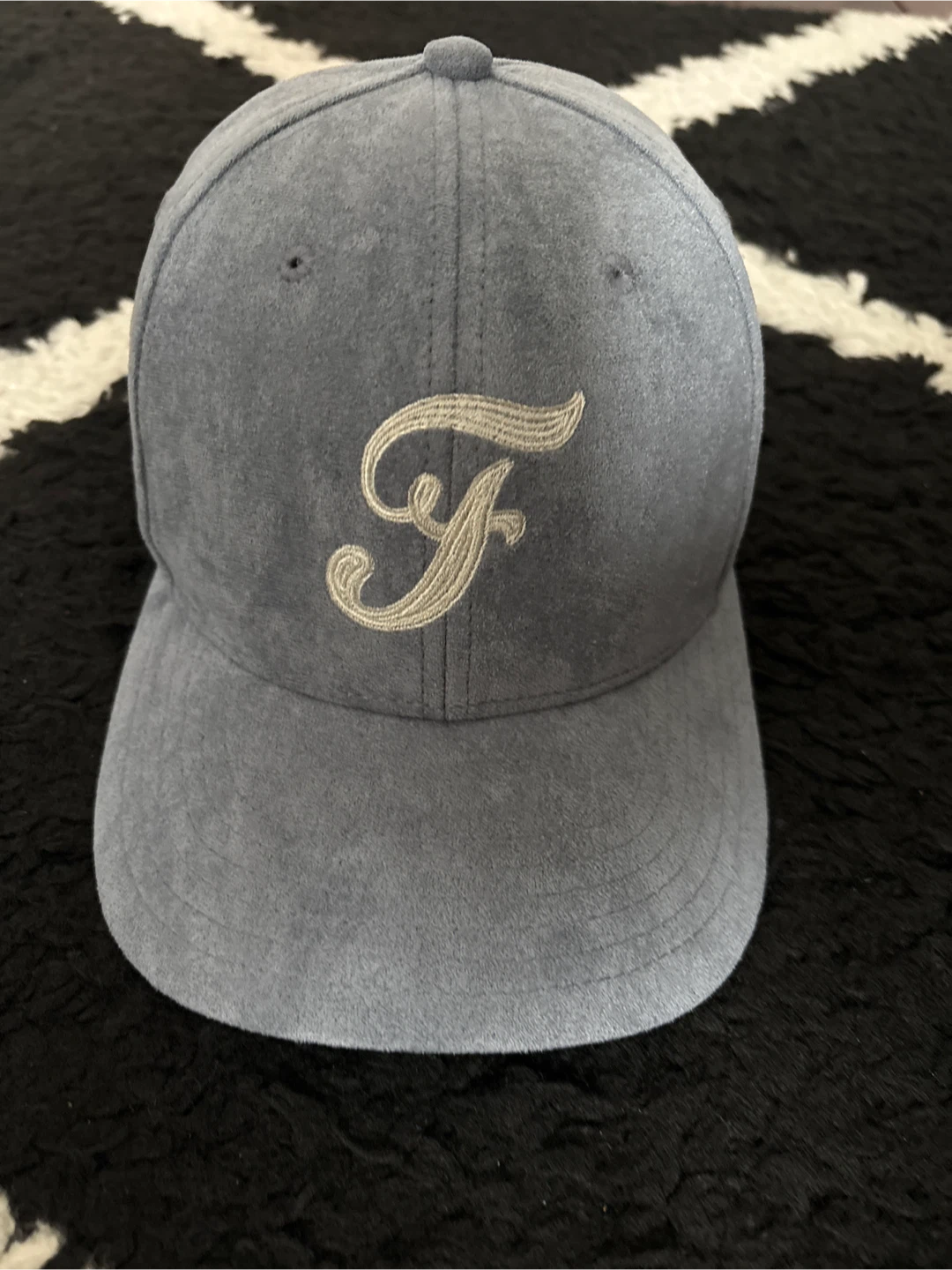 Five Four Five Light Blue Suede Baseball Cap