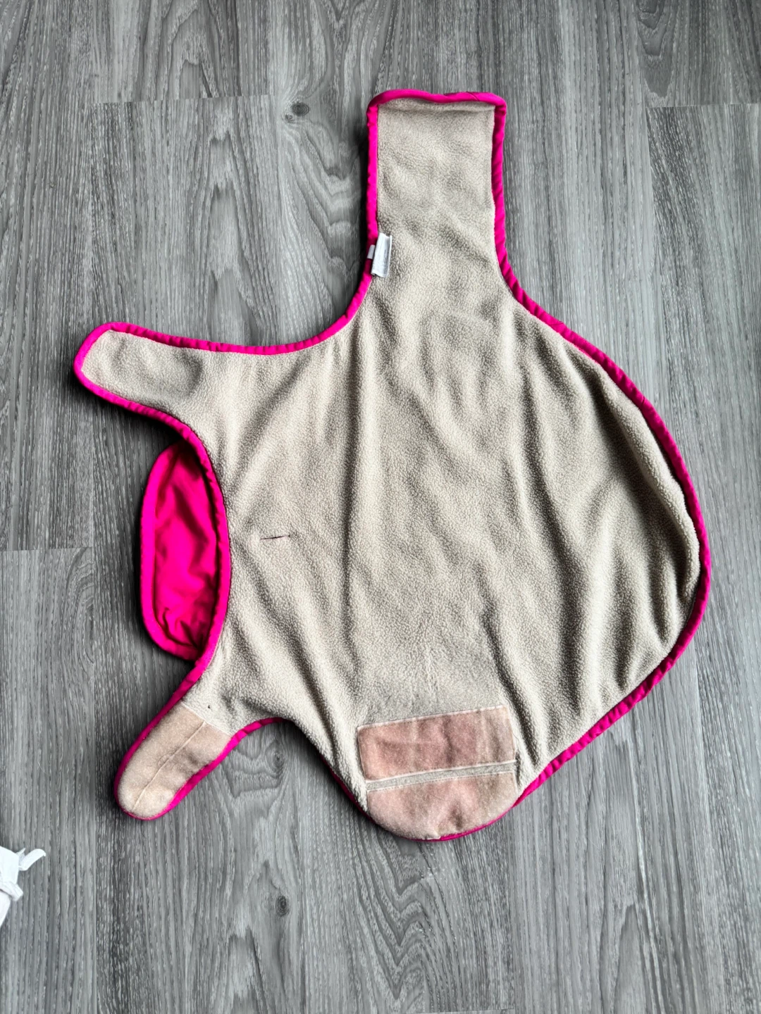Pink Quilted Dog Coat with Reflective Stripe - photo 2