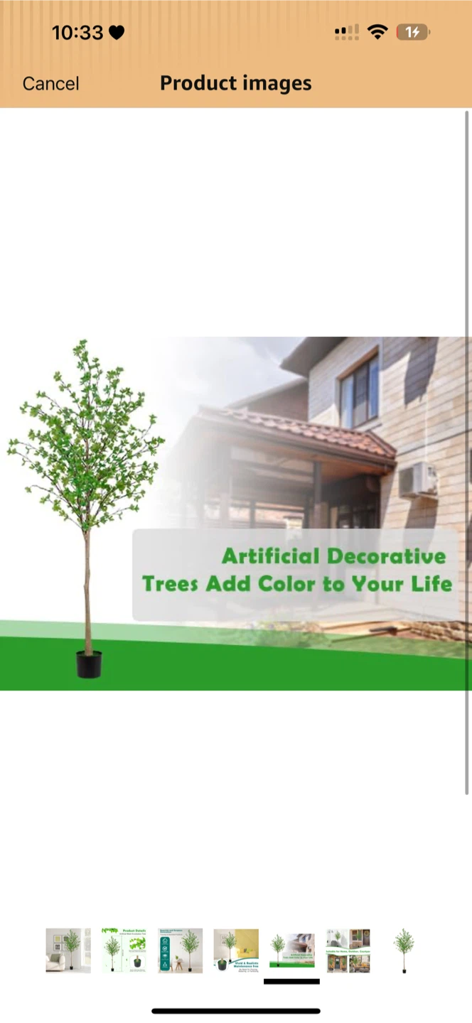Artificial Black Eucalyptus Tree 6FT - photo 5
