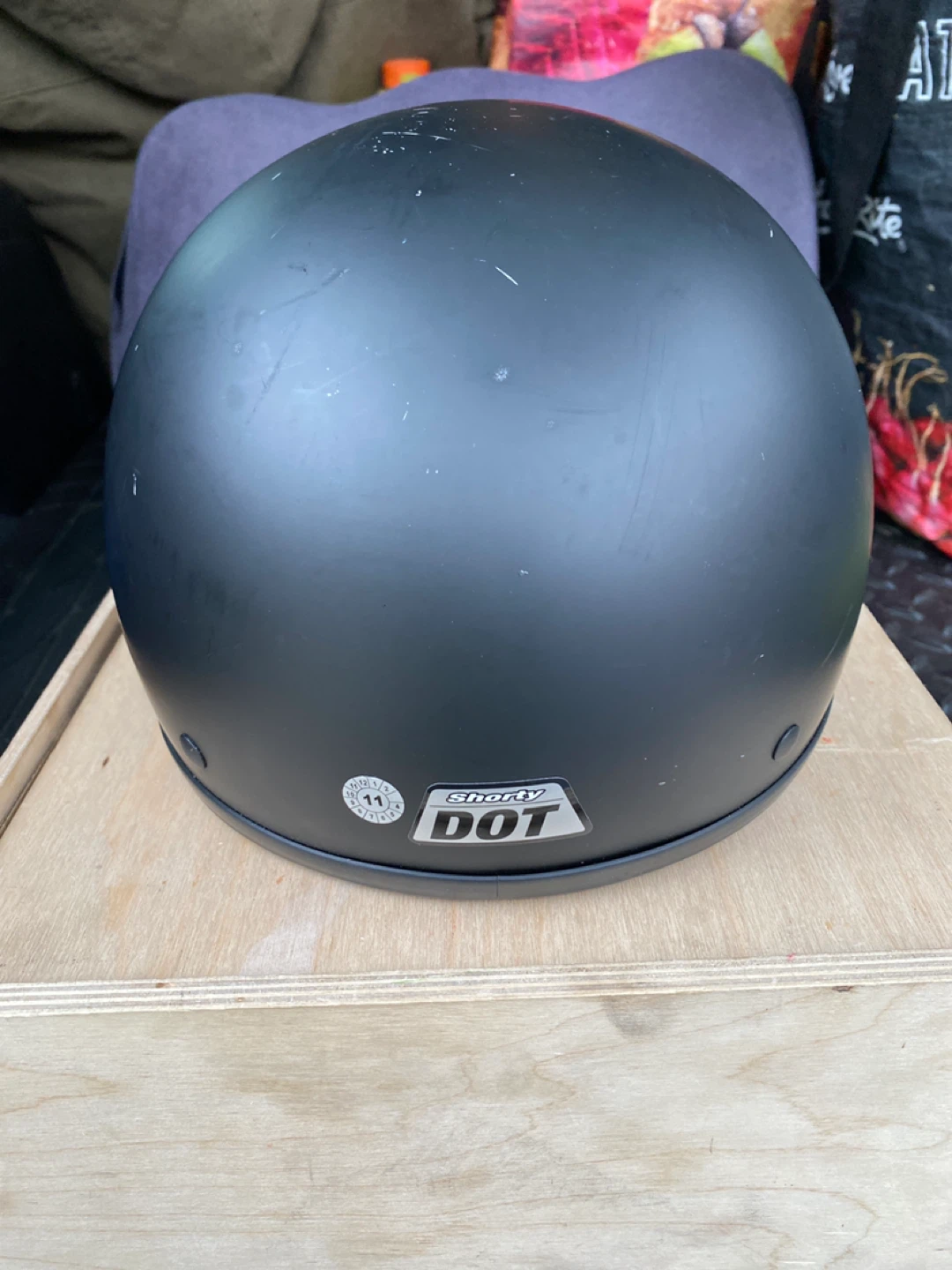 Bell "Shorty" DOT Matte Black Motorcycle Helmet - Size SM - photo 3