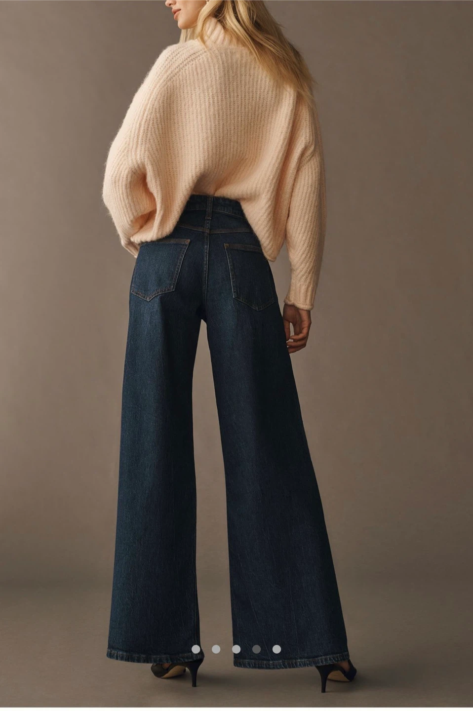 Anthropologie Wide Leg Jeans with Pearl Detail size 32P - photo 4