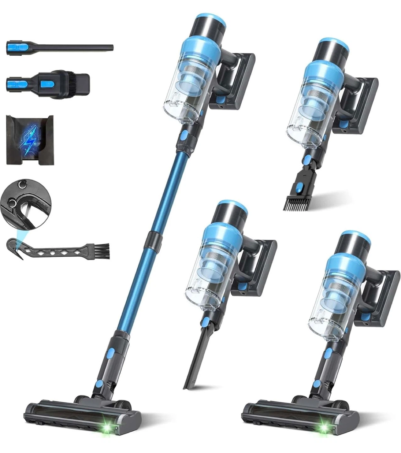 PRAVOLE Cordless Vacuum Cleaner-45kPa 60Min