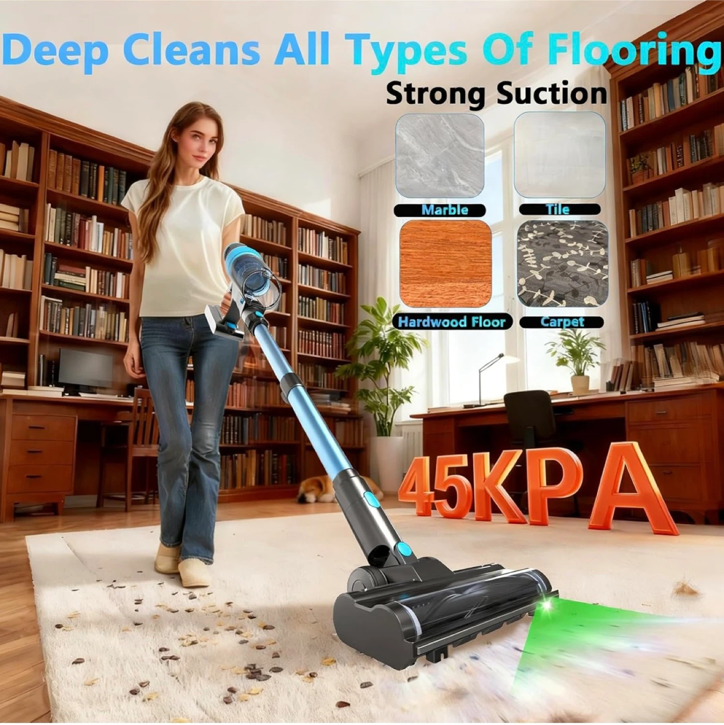 PRAVOLE Cordless Vacuum Cleaner-45kPa 60Min - photo 3