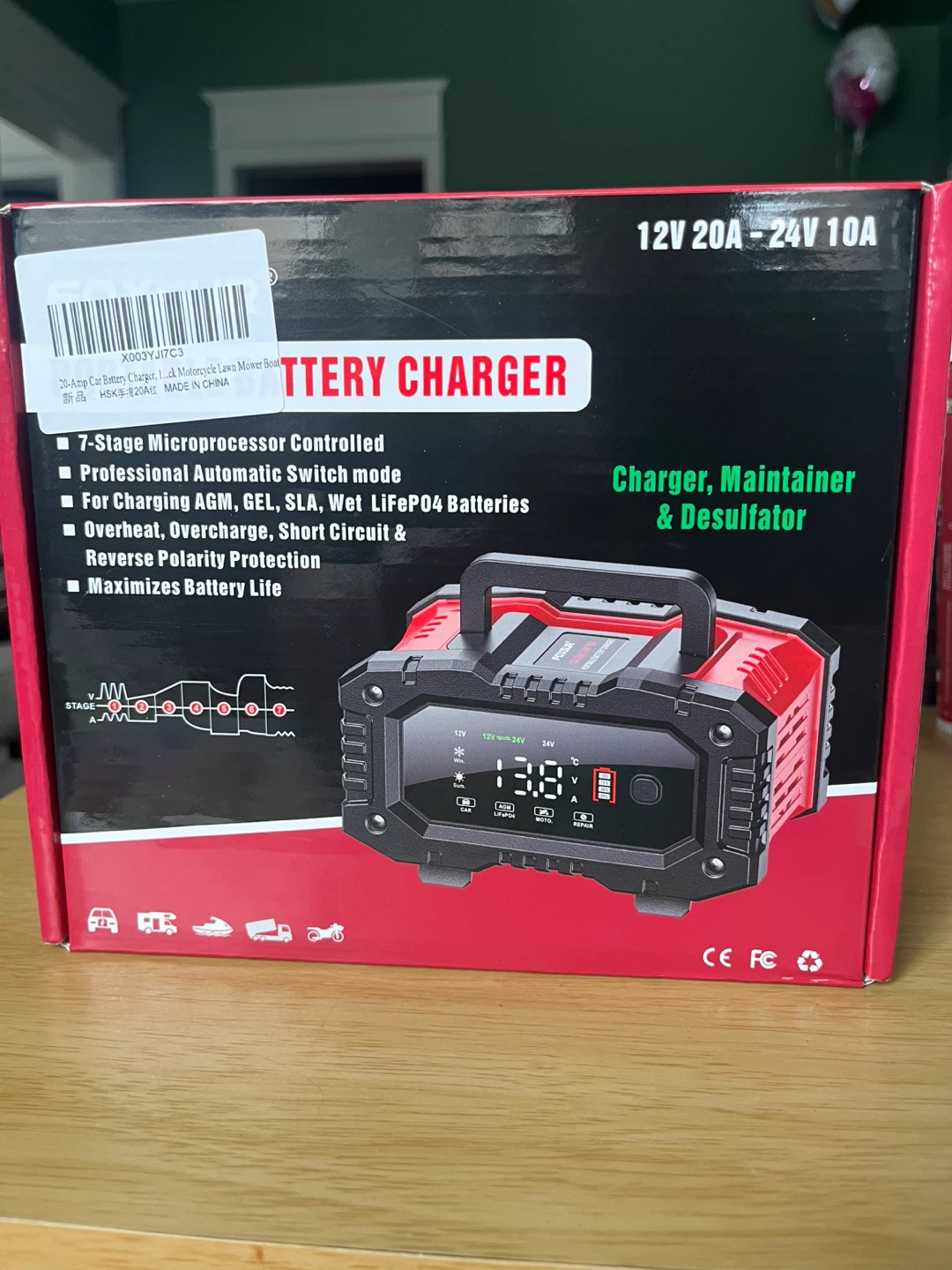 Brand New Portable Car Battery Charger