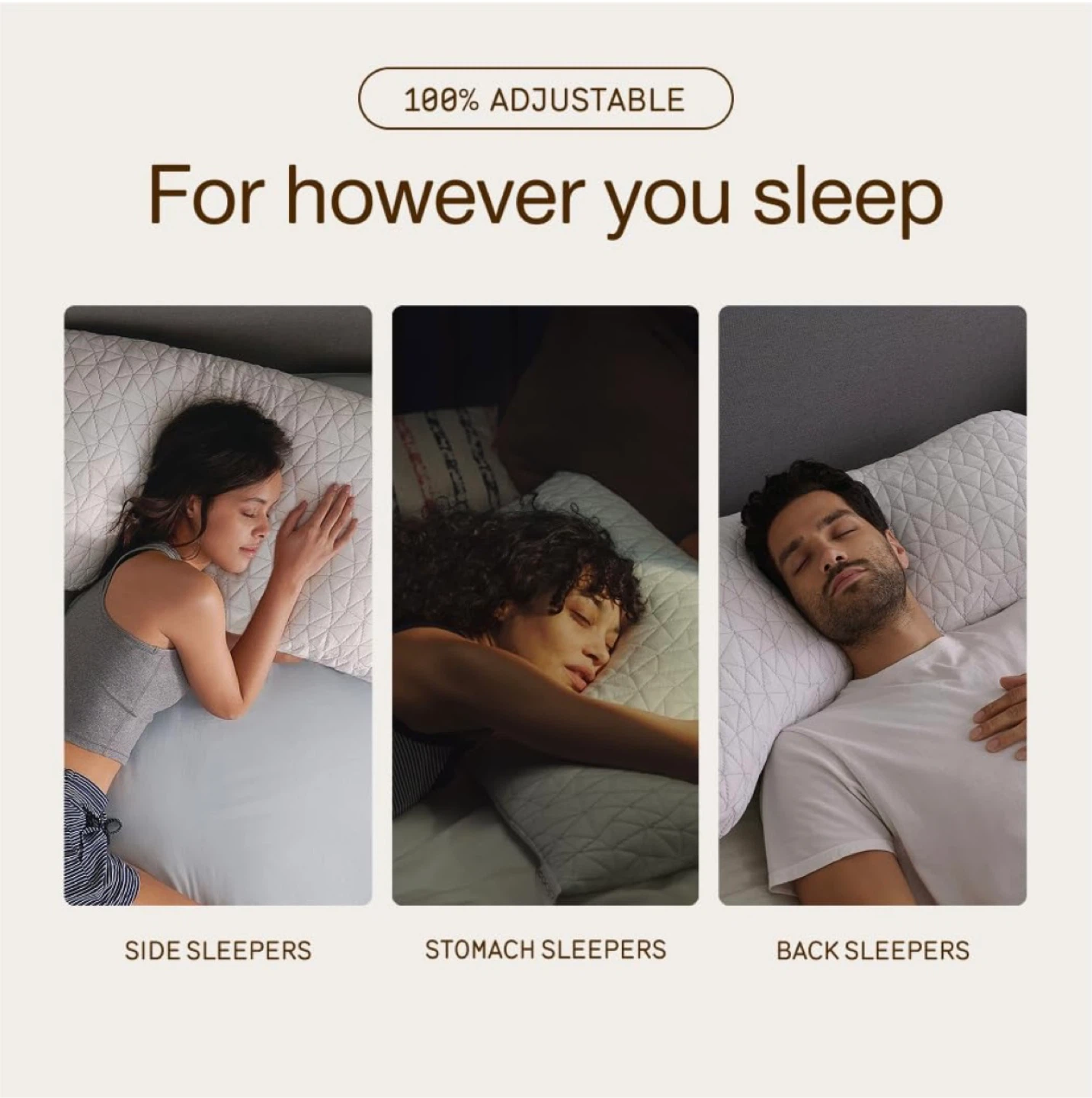 Coop Home Goods Original Adjustable Pillow, Queen Medium Firm - photo 4