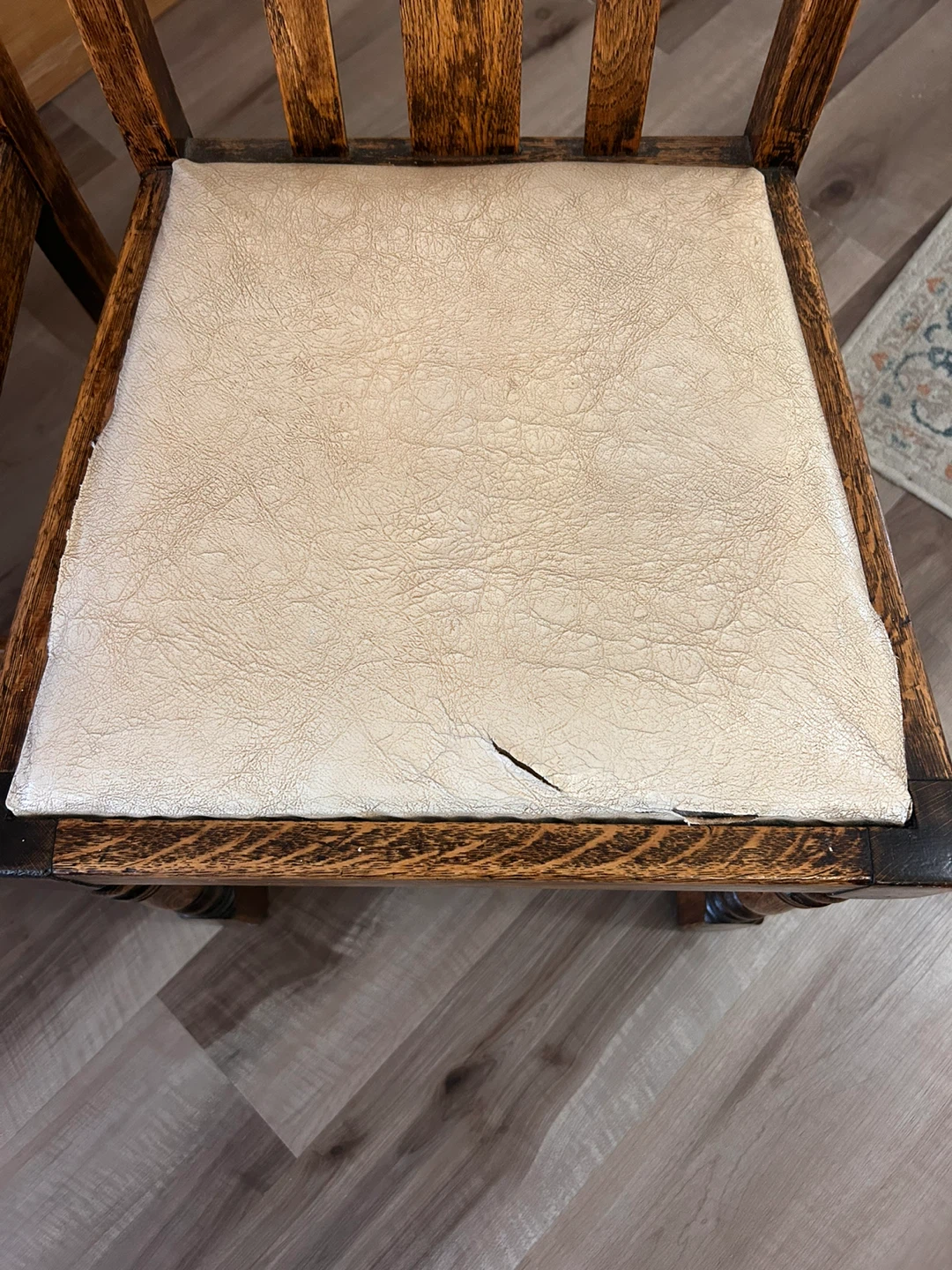 Set of 2 Vintage Wooden Chairs - photo 4