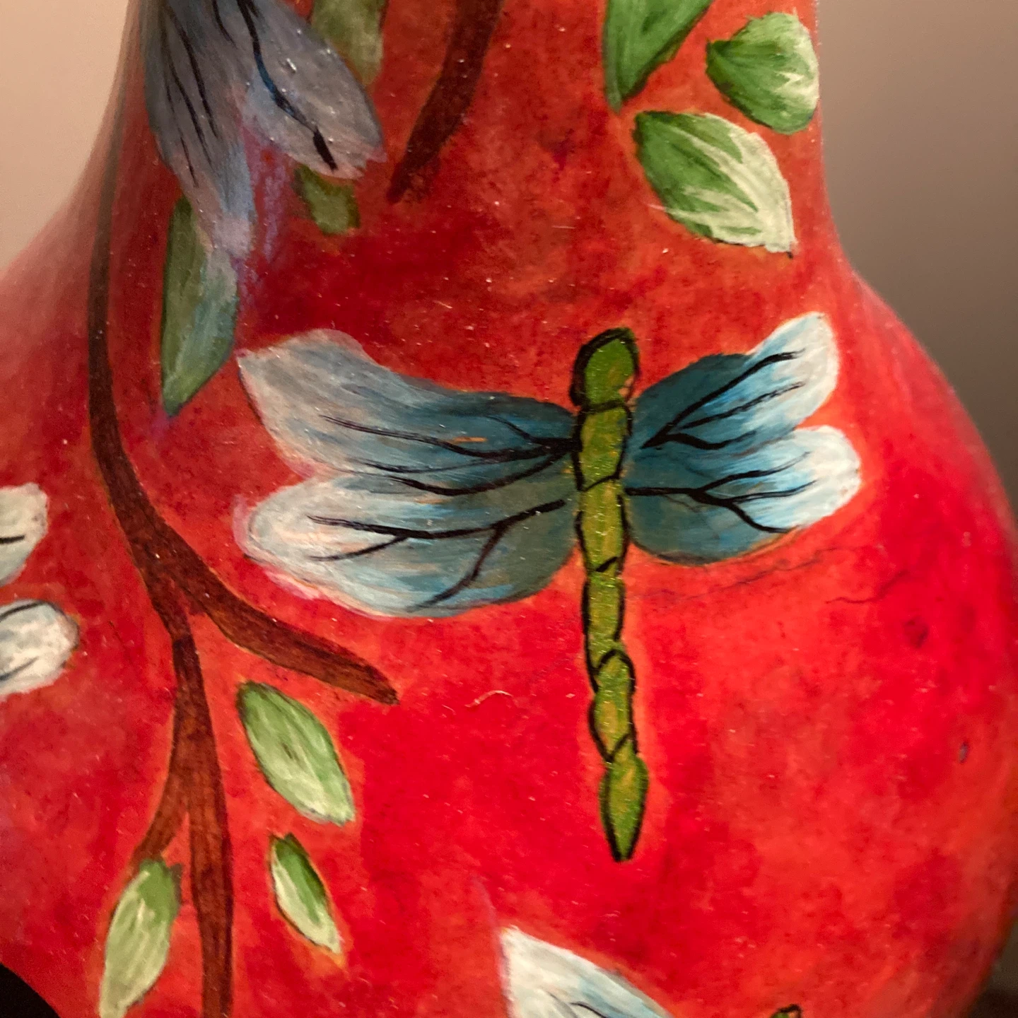 Hand-Painted Gourd Birdhouse - photo 3